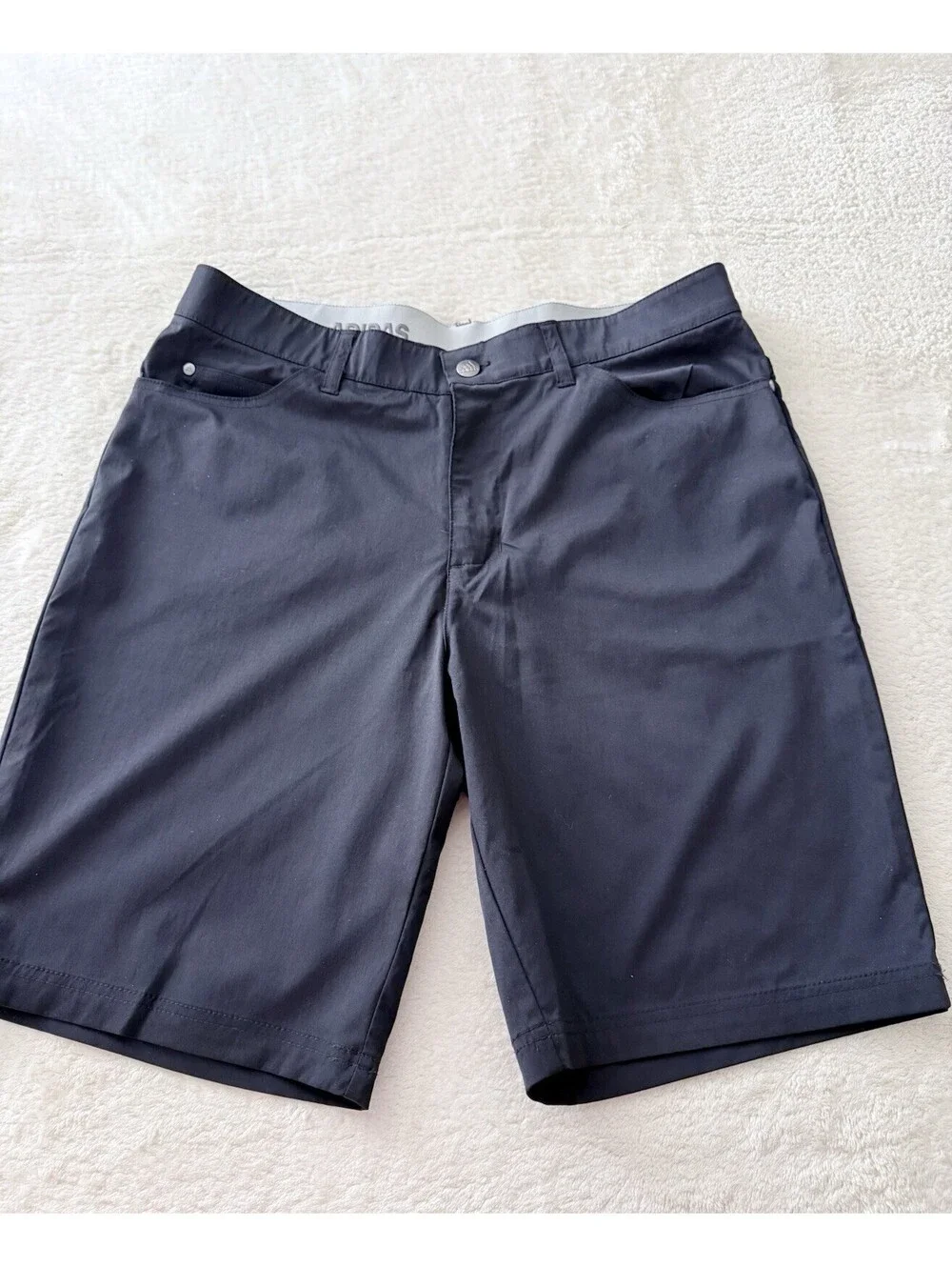 Adidas Golf Shorts Men’s Size 34 Black Stretch Lightweight Performance Casual